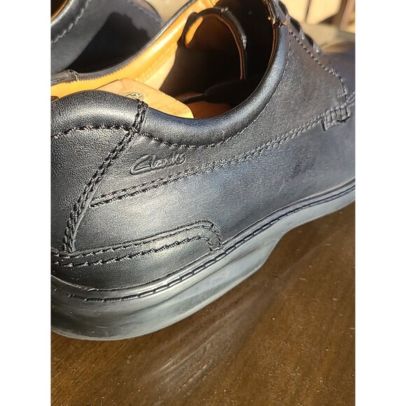 Clarks Colson Over Leather Oxfords Mens 10 Shoes Casual Comfort Support Preppy - Picture 6 of 10